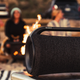 The XG500 with a campfire in the background